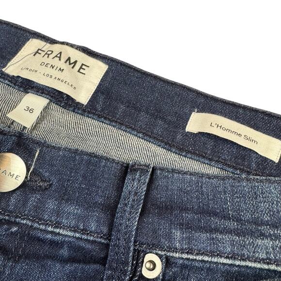 Frame L'Homme Slim Jeans - Size 36x33 - Excellent Condition - Picture 4 of 7